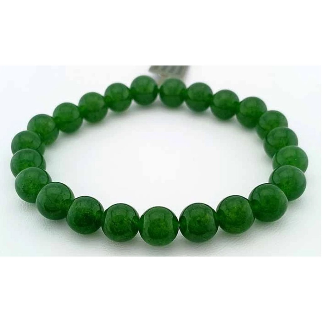 Genuine Malachite Gemstones Stretch Bracelet